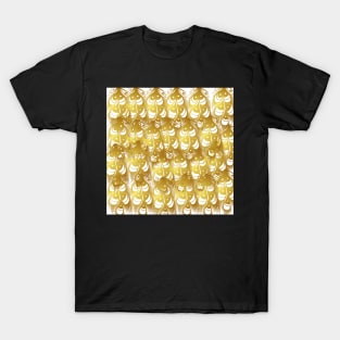 Golden Peacock Feathers T-Shirt